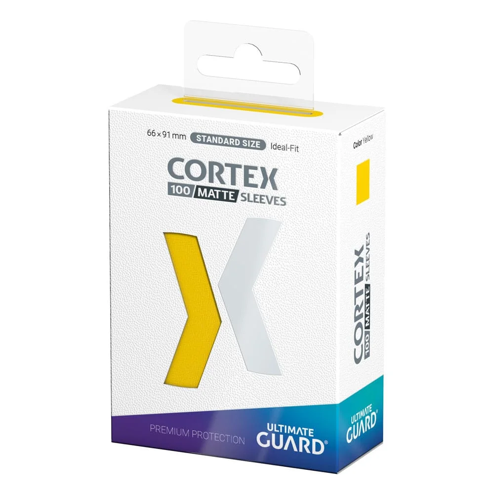 Ultimate Guard Cortex Sleeves Matte Standard Size 66 x 91 mm (100 Sleeves) - Yellow